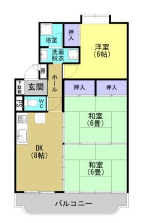 ハイツ飯田の物件間取画像